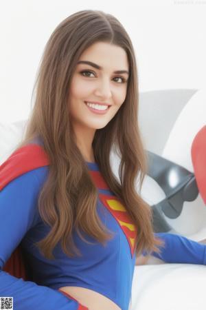 A young woman posing naked in front of a mirror.