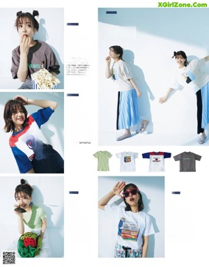 A group of young people posing for a magazine advertisement.